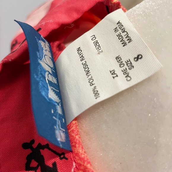 Deadstock/NWT Vintage 80 Ship’N Shore Pink Pop Art Button Down Shirt - Picture 9 of 9